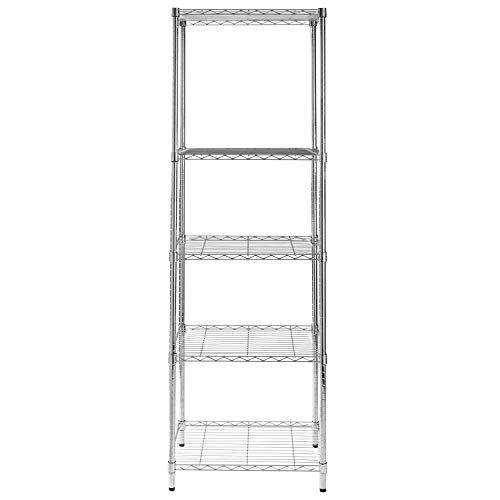 Honey-Can-Do Shf-01054 5-Tier Chrome Shelving Unit, 250 Lbs #TOP7