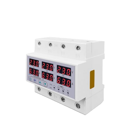 Relais de protection courant triphasé 3P+N rail DIN 100A synchrone - 2