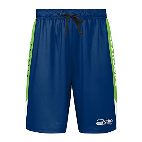Image of FOCO NFL Mens NFL Team Logo Side Stripe Training Shorts