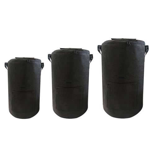 Grand sac à compost noir en feutre robuste de qualité supérieure pour extérieur - 8