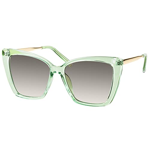 mosanana Oversized Cat Eye Sunglasses for Women Trendy Style MS52028 (Option 5)
