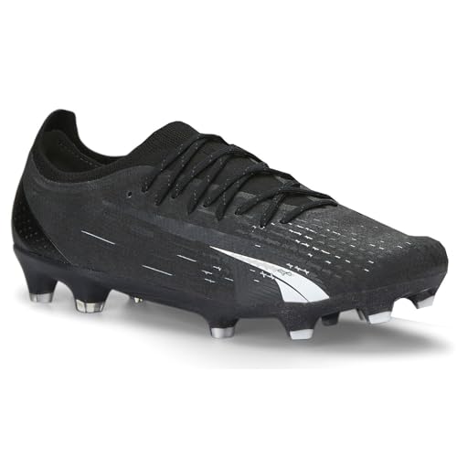 PUMA Mens Ultra Ultimate Firm GroundArtificial Ground Soccer Cleats Cleated, Firm Ground, Turf - Black2