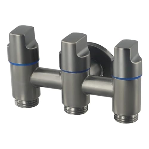 Robinet d'angle à trois voies pour stopper les fuites d'évier
