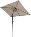 Produktbild Pure Home & Garden Kurbelschirm Sunny 210 x 140 cm natur, mit UV-Schutz 40 Plus, Knicker und abnehmbarem Bezug