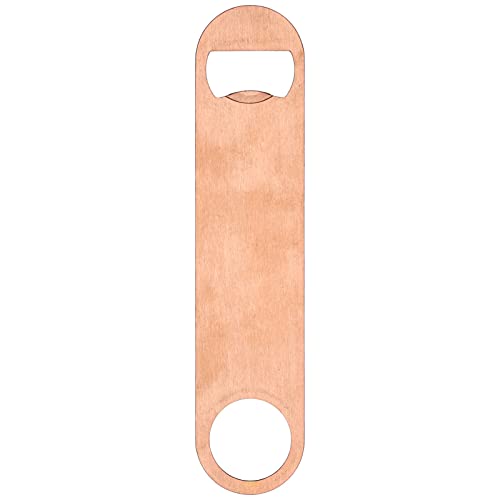 Flaschenöffner, Edelstahl-Bierflaschenöffner, robustes Bar-Werkzeug für den Heimgebrauch von Barkeepern (Roségold)