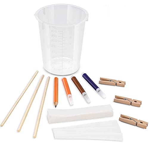 chromatography filter paper - Paper Chromatography Experiment Kit With Lab Instructions - DIY Science Experiment For Home, School, Lab - Kit Includes 50-Sheet Filter Paper, Beaker, Dowel, Clips, Pens, Pencil, Detailed Instructions