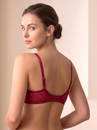 Image of Clovia Women's Lace Lightly Padded Wire Free Everyday Bra