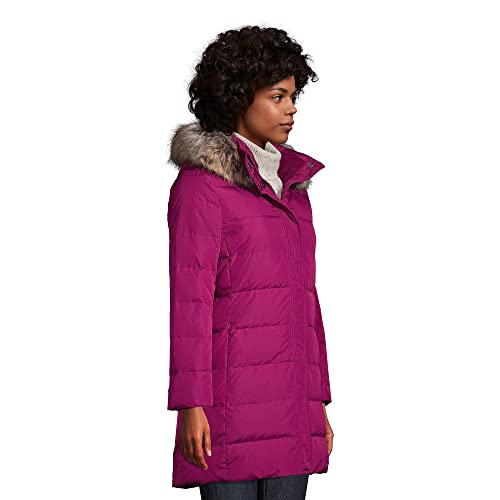 Lands' End Womens Down Winter Coat Rubellite Regular Small #TOP2