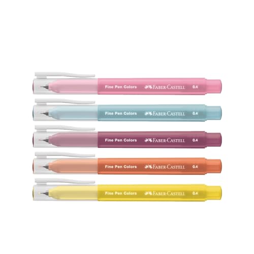 Caneta Ponta Porosa Fina com Cheirinho Faber-Castell, Fine Pen Colors Revigora & Energiza, 0.4 (6 es