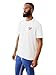 True Religion Men's Short Sleeve Chain Embroidered Tee – Stylish Design with Premium Embroidery- Optic White - Large