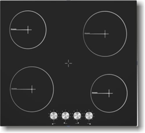Placa Vitroceramica Rommer VE 64, 4 Zonas, 9 Niveles Potencia