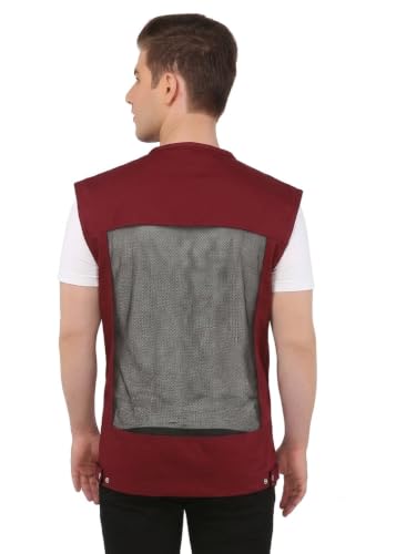 Image of ASHDAN Photographer Durable Vest. Sleeveless Regular Size Outdoor Expedition Jacket. Netted Ventilation