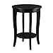 Convenience Concepts American Heritage Round End Table, Black