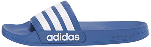 adidas Slide masculino Adilette para chuveiro, Equipe azul royal/branco/time azul royal, 13