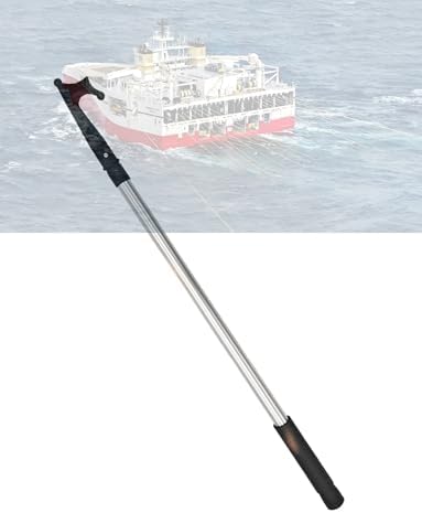 Heavy-Duty Telescoping Boat Hook - Multi-Purpose Aluminum Tool for Marine Docking, Rescue, and Salvage - Durable & Lightweight Extension for Boating Adventures