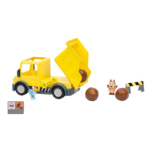 Bluey Dump Truck, With Load and Unload Feature, Get Some Work Done With Exclusive Hard-Hat and Muddy Bingo - Image 3