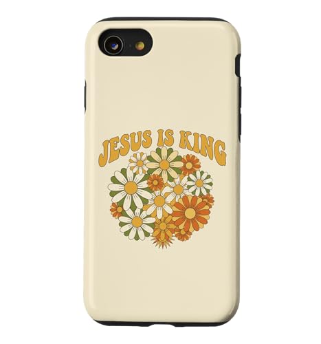 Jesus Is King Christian Faith �ԕ� �n�[�g �f�C�W�[ ���g�� �X�}�z�P�[�X iPhone SE (2020) / 7 / 8 �p