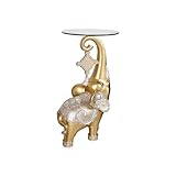 resin elephant glass top coffee table