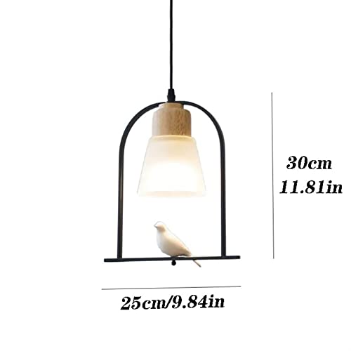 Lámpara colgante de una sola cabeza blanca con diseño nórdico minimalista 2