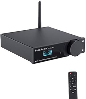 Fosi Audio DA2120A Bluetooth 5.0 Amplifier Stereo Receiver 2.1 CH Audio Wireless Amp, DAC Hi-Fi Compact Mini Integrated Class D Power Amp for 50W x2@4Ω Speakers & Active Subwoofer with Remote Control