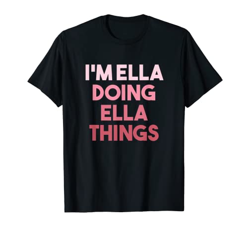 Ella Haciendo Ella Cosas Lindo Personalizado Camiseta