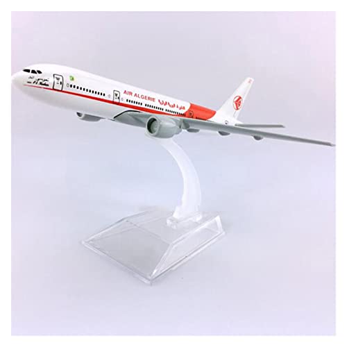 Modelo de avión Boeing B777-200 Leah Air 1:400 con base metálica 4