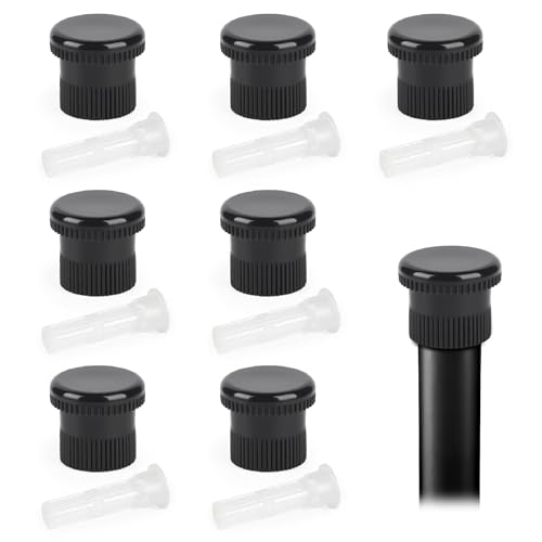 7 Pcs Spray Shut Off Cap Nozzle Compatible with Sprinkler Hunter Pro Spray PS Ultra Heads 916400sp Black