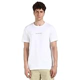 Calvin Klein Camiseta de Manga Corta Hombre Minimal Logo tee Cuello Redondo, Blanco (Bright White), L