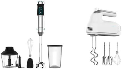 Cecotec Batidora de mano Power TitanBlack 1500 XL Cream&Crush. Po...