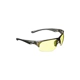 Allen Company Outlook Shooting Safety Glasses, Yellow Lenses, ANSI Z87.1+ & CE Rated, Smoke, one Size (Eye & Ear Protection_Eye Protection)