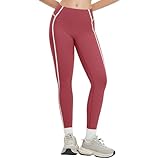 Generisch Sport Leggings Damen High Waist Sporthose Blickdicht Yoga Leggins Einfarbig Stretch Freizeithose Workout Gym Yogahose Blickdicht Sportleggings Fitnesshose Jogginghose