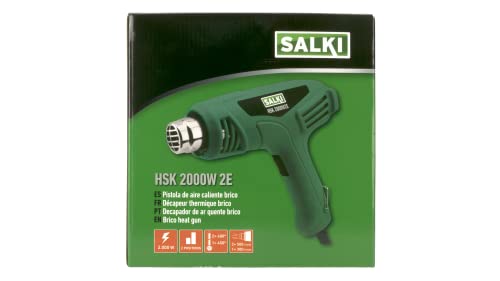 Miniatura 2 de Salki Pistola De Aire Caliente Hsk 2000w 2e - Soplador De Aire Caliente De 2000w, 2 Niveles De Potencia, Temperatura Del Aire 450-600 C, Cable 2 Metros, Para Decapar, Secar, Quitar Vinilos