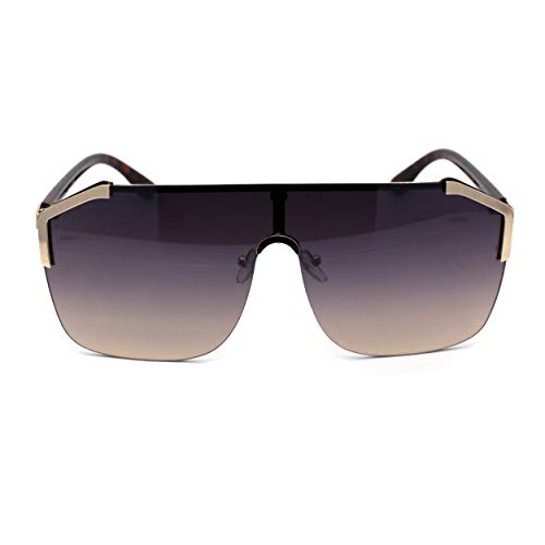 Unisex Shield Futurism Robotic Retro Funk Sunglasses