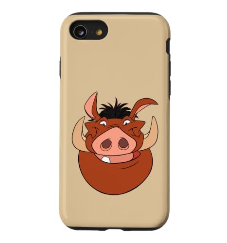 Disney The Lion King Pumbaa Big Face Costume Matching �X�}�z�P�[�X iPhone SE (2020) / 7 / 8 �p