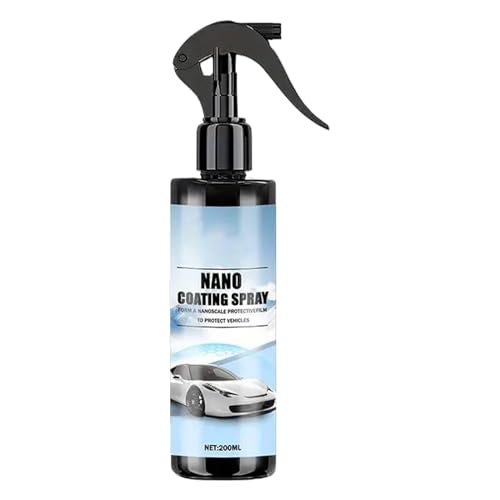 Spray Agente De Recubrimiento,100ml Nano Tratamiento Carrocería | Pulish Spray Limpiador Ventanas Rayas Lavado Sin Agua Para Pintura Exterior Motocicleta Camión Mantenimiento Vehículos