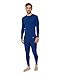 Produktbild DANISH ENDURANCE Men's Merino Baselayer Set (LS Shirt + Tights) XXXL Navy Blue 1-Pack