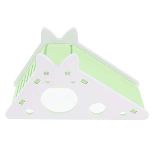 Baoblaze Hamsterhuis houten huis met glijbaan en ladder voor kleine dieren, muis, ratten, cavia's, eekhoorn, enz… - Image 3