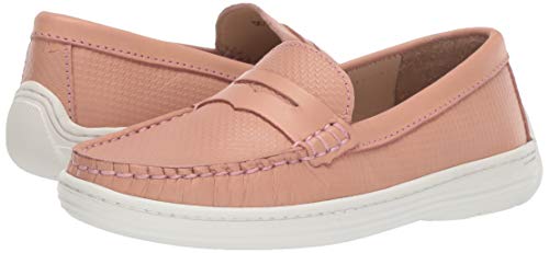 Driver Club Usa Unisex Kids Boys/Girls Leather Naples Loafer, Rose Nappa Stamp, 12.5 M Us Little #TOP6