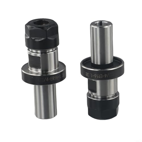 ER16 Spannzangenfutter-Werkzeughalter, 3/4 gerader Schaft, 1 38 Länge, für TTS 34 Werkzeugaufnahmen, 1 Paar