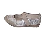 COSDAM Zapato/Mujer Plantilla Extraíble/Cuña 2 cm/Empeine Téxtil/Suela Goma/Color Beige Talla 40