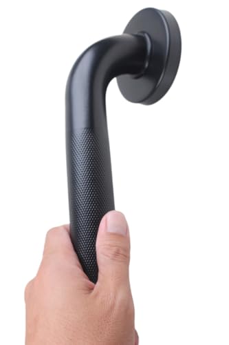 IMPEU 24インチ バスタブ シャワー グラブバー 直径1.25インチ 高齢者 浴室 安全 ハンドレール タオルバー ドアハンドル 滑り止めデザイン マットブラック仕上げ（Amazon）