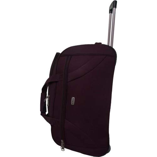Image of Timus Club Mumbai 65CM /24 inch Wine Colour Check-in Duffel Strolley Duffle Trolley Travel Bag for Men /Duffle Bags for Women /Best Waterproof Duffle Bag for Women /Best Duffle for Men