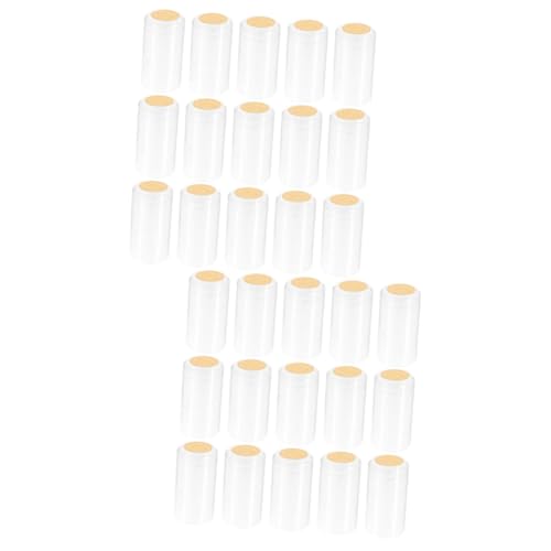 KICHOUSE 2sets Shrink Capsule Sleeves Bottle Sealer Heat Shrink Bottle Caps Wine Cap Sealer 32mm 100pcs*2