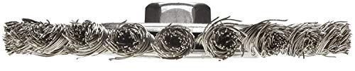Image of Weiler 08806 Roughneck Jr. 5 inch Root Pass Weld Cleaning Brush, .020 Stainless Steel Wire, 5 /8 inch-11 Unc Nut, Made in the USA (Pack of 5)