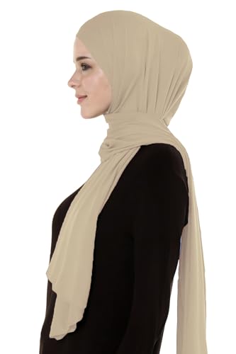 Lina & Lily Breathable Premium Modal Woven Hijab Head Scarf Shawl Wrap for Muslim Women Lightweight3