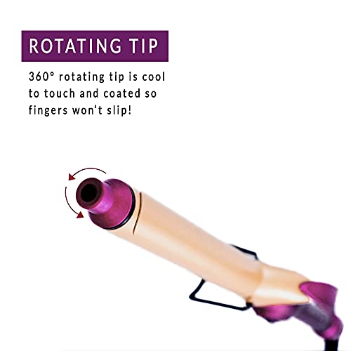 Mr Big Original Hair Curling Iron Wand - The Best, Longest Xl Styling Curling Irons For Long Hair On The Market, Change Flat Bed Head Hair With This Waver Curler Into Beach Waves, 9.5" Barrel, 1.25" #TOP7