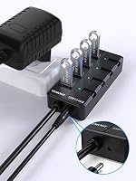 VEMONT USB 3.0 Hub 4 Port Aktív Adapter Tápegységgel és Kapcsolóval 2