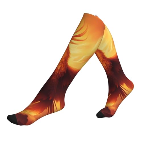 wwqqvnb beautiful phoenix Compression Socks for Women and Men with 15-20mmHg Gradient Support, Breathable for All Day Wear, Standing, Sitting, Travel, Active Lifestyle