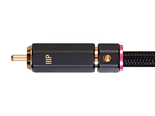 Monoprice Adaptador RCA macho a 2 hembras 1 pie negro miniatura 6