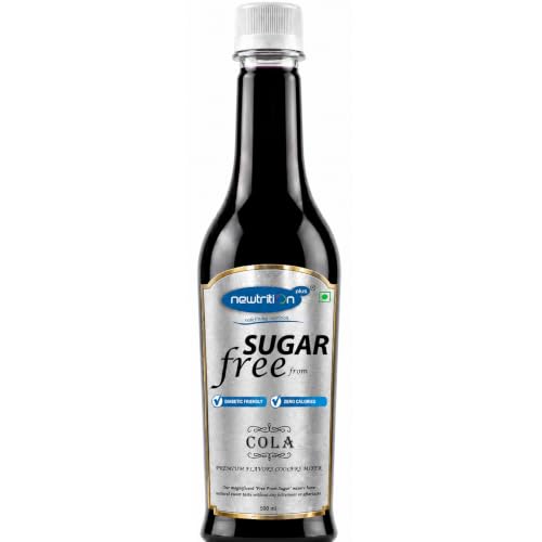 Image of Newtrition Plus Redefining Nutrition Sugar Free DIET COLA Mixer Syrup - Pack of 2 (500 ml each) - Zero Calorie, Diabetic Friendly, Keto Friendly